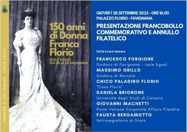 Presentazione Francobollo Franca Florio